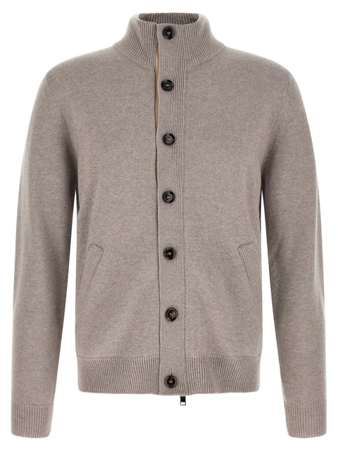 Brioni Cardigan With Price List Collar