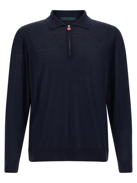 Kiton Wool Polo Shirt 14 Microns