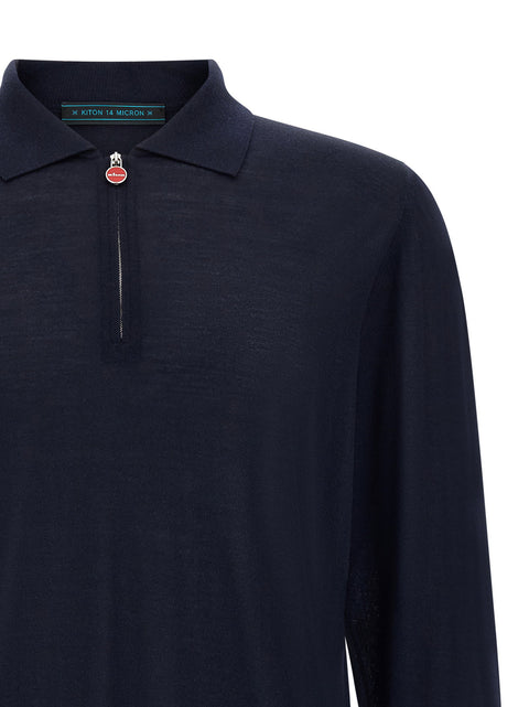 Kiton Wool Polo Shirt 14 Microns