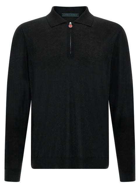 Kiton Wool Polo Shirt 14 Microns