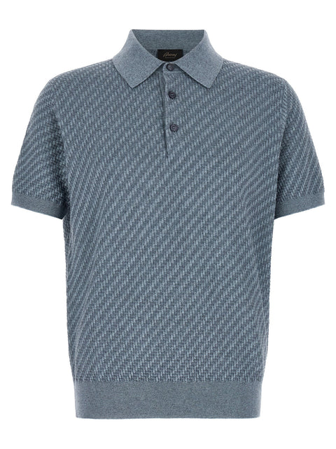 Brioni Trama Weaving Polo