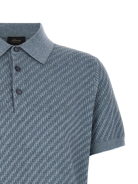 Brioni Trama Weaving Polo