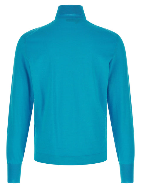 Prada Logo Intarsia Turtleneck Sweater
