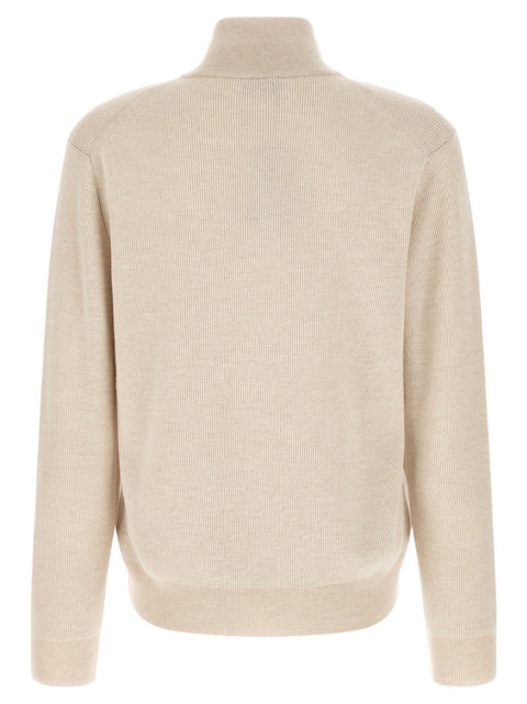 Brioni High Neck Sweater With Zip