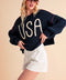USA Sweater-Sweater-AEMI + CO-S-Navy-Urbanheer