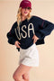 USA Sweater-Sweater-AEMI + CO-S-Navy-Urbanheer