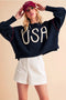 USA Sweater-Sweater-AEMI + CO-S-Navy-Urbanheer