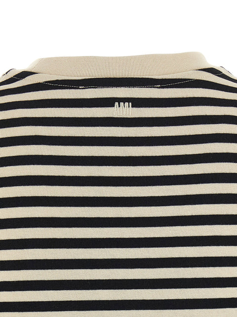 Ami Paris Ami De Coeur Marinière T-shirt