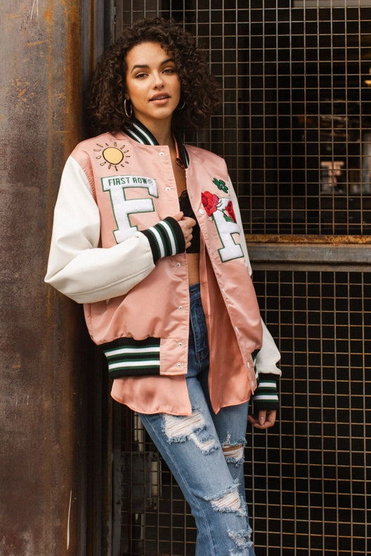 Unisex Spring Varsity Jacket-Jacket-Vibrant M.i.U-L-Urbanheer