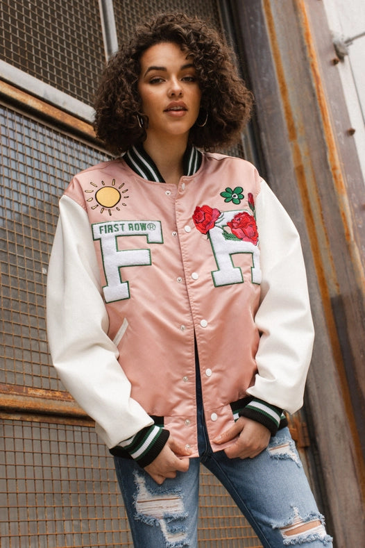 Unisex Spring Varsity Jacket-Jacket-Vibrant M.i.U-L-Urbanheer