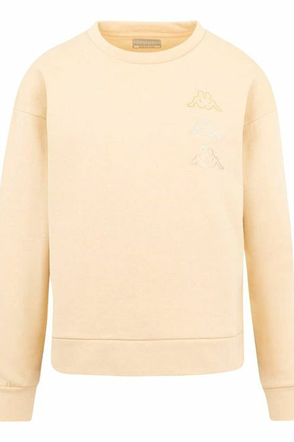 Unisex Sweatshirt without Hood Kappa Kifoli Beige-Sports | Fitness > Sports material and equipment > Sports sweatshirts-Kappa-Urbanheer