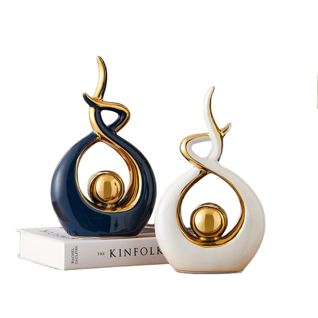 Abstract Sculpture Ceramic Statue Home Décor Figurines-Figurines & Miniatures-Ai BlakHom-A-Urbanheer