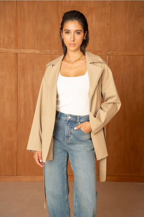 Urban Belted Wrap Jacket