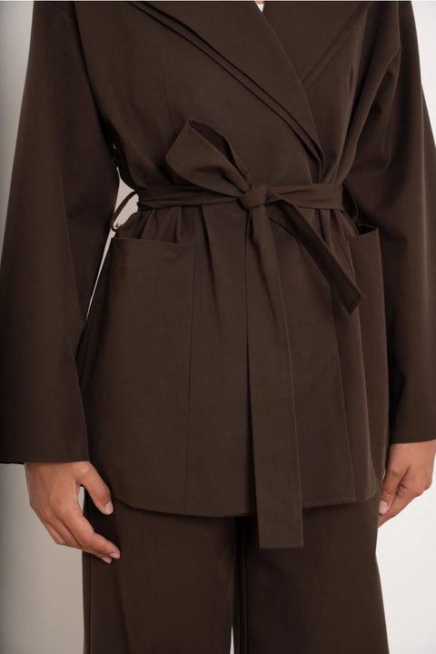 Urban Belted Wrap Jacket