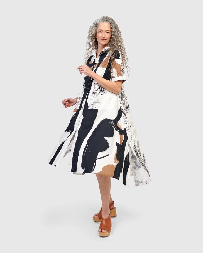 Urban Brixton Shirt Dress, Zebra-Dress-Alembika-S-zebra-Urbanheer