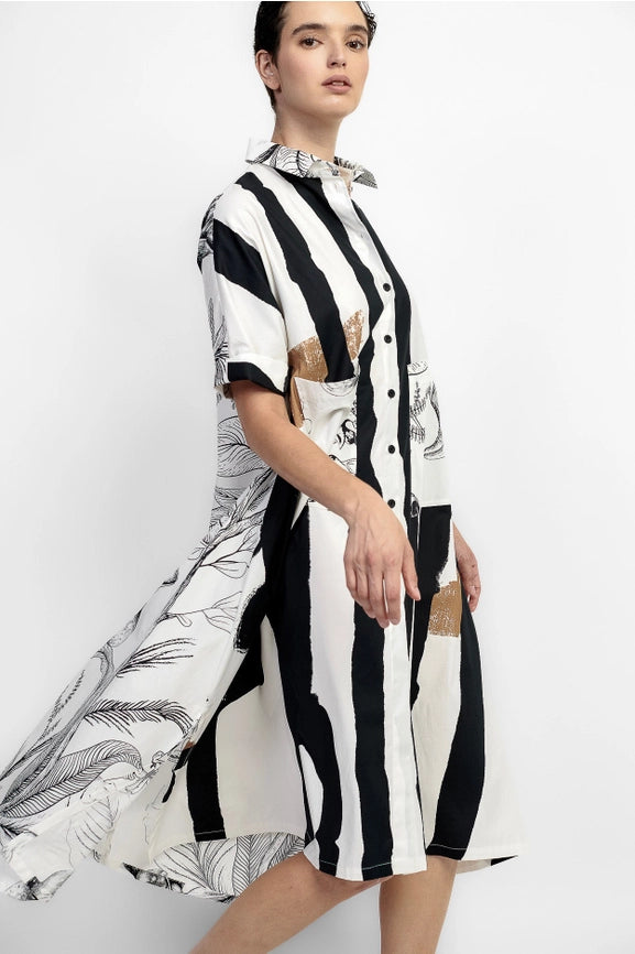 Urban Brixton Shirt Dress, Zebra-Dress-Alembika-S-zebra-Urbanheer