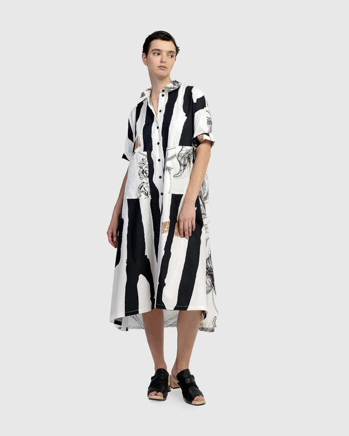 Urban Brixton Shirt Dress, Zebra-Dress-Alembika-S-zebra-Urbanheer