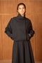 Urban Short Oversized Trench-Style Jacket with A Wrap Collar