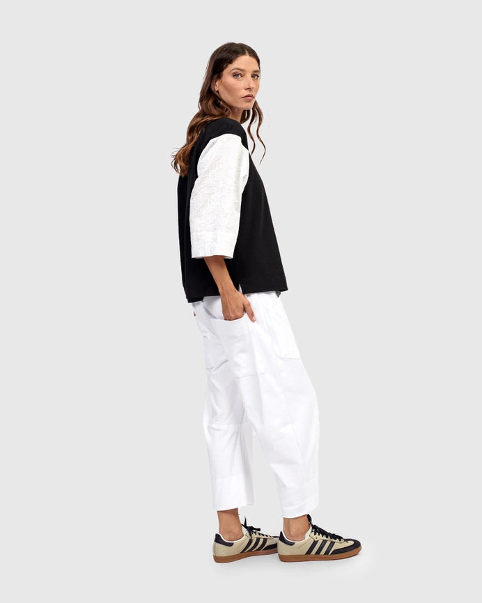 Urban Stockholm Easy Pants, White-Pants-Alembika-XS-White-Urbanheer