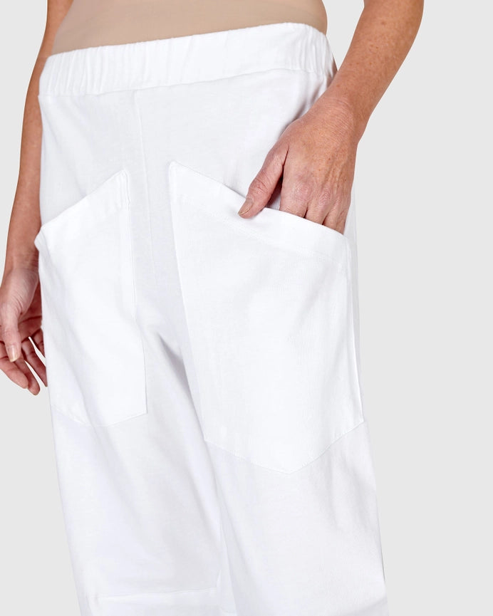Urban Stockholm Easy Pants, White-Pants-Alembika-XS-White-Urbanheer