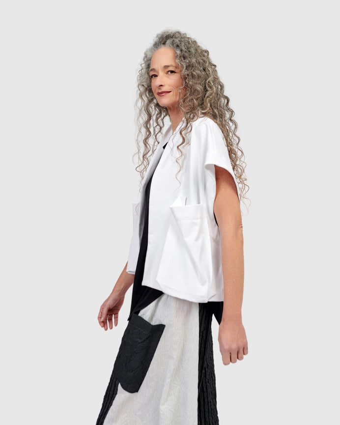 Urban Sydney Pockets Jacket, White-Jacket-Alembika-XS-White-Urbanheer