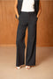 Urban Wide High-Waisted Pants with Back Triangle Pocket