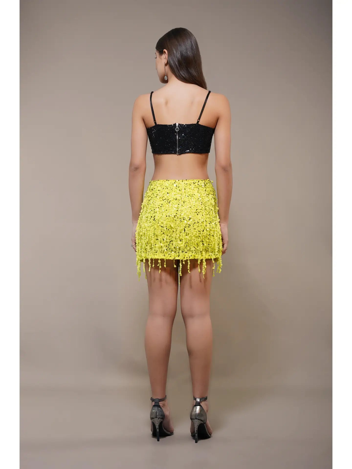 Urbane Mini Skirt in Yellow