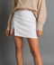 Siena linen slit skirt