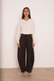 Utility Balloon Pants with A Fastening At the Hem