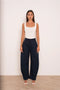 Utility Balloon Pants with A Fastening At the Hem