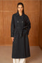 Utility Oversized Long Double-Breasted Trench