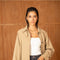 Utility Short Jacket with Lapels That Can Be Turned Up Into A Stand-Up Collar
