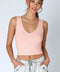 V Neck Shirred Top-Top-NIKIBIKI-One Size-2229 Peachy Pink-Urbanheer