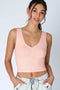 V Neck Shirred Top-Top-NIKIBIKI-One Size-2229 Peachy Pink-Urbanheer