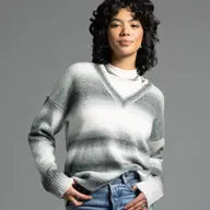 V Neckline Knitted Sweater - Carmen Sweater