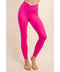 V Waist Full Length Leggings Sonic Pink-Leggings-Rae Mode-S-Urbanheer
