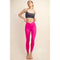 V Waist Full Length Leggings Sonic Pink-Leggings-Rae Mode-S-Urbanheer