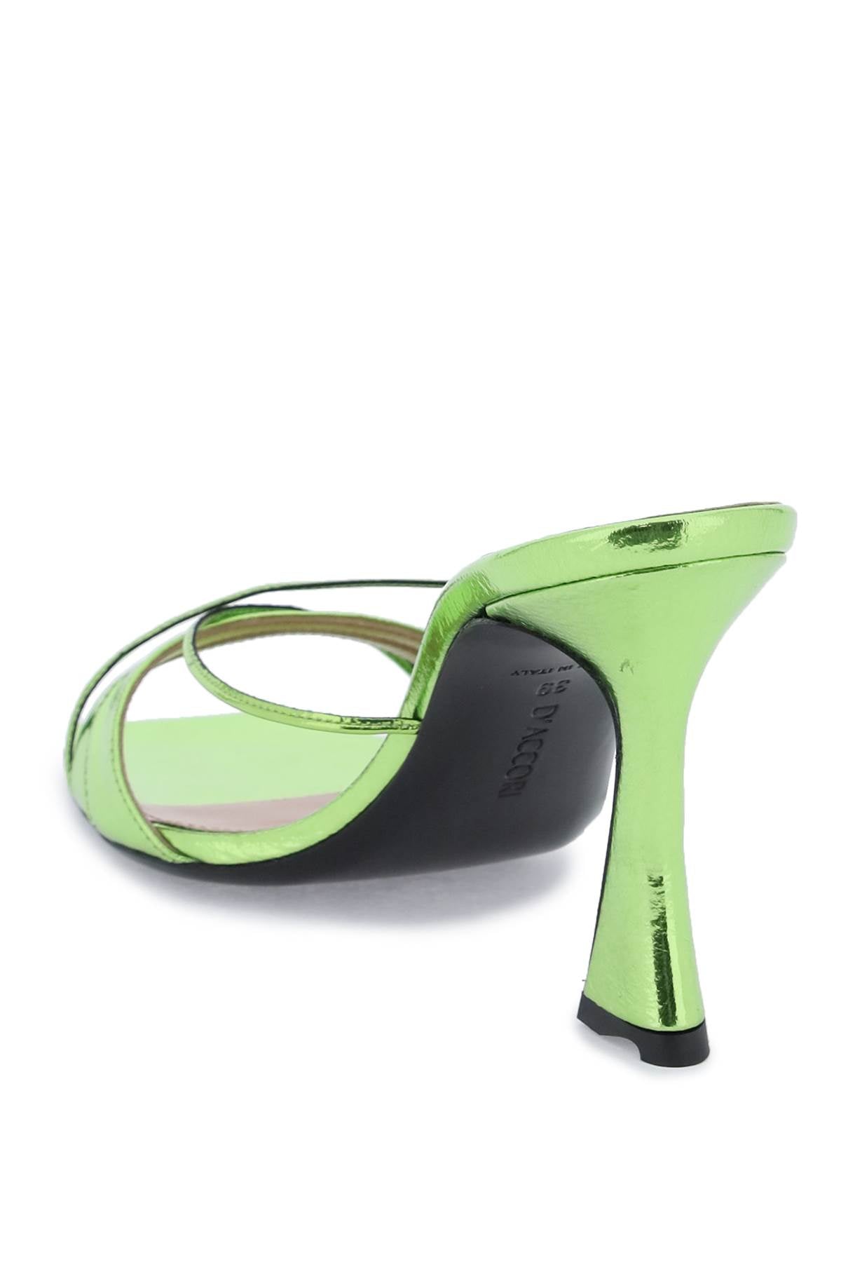 D'Accori Metallic Leather Lust Mules-D'ACCORI-36-Urbanheer