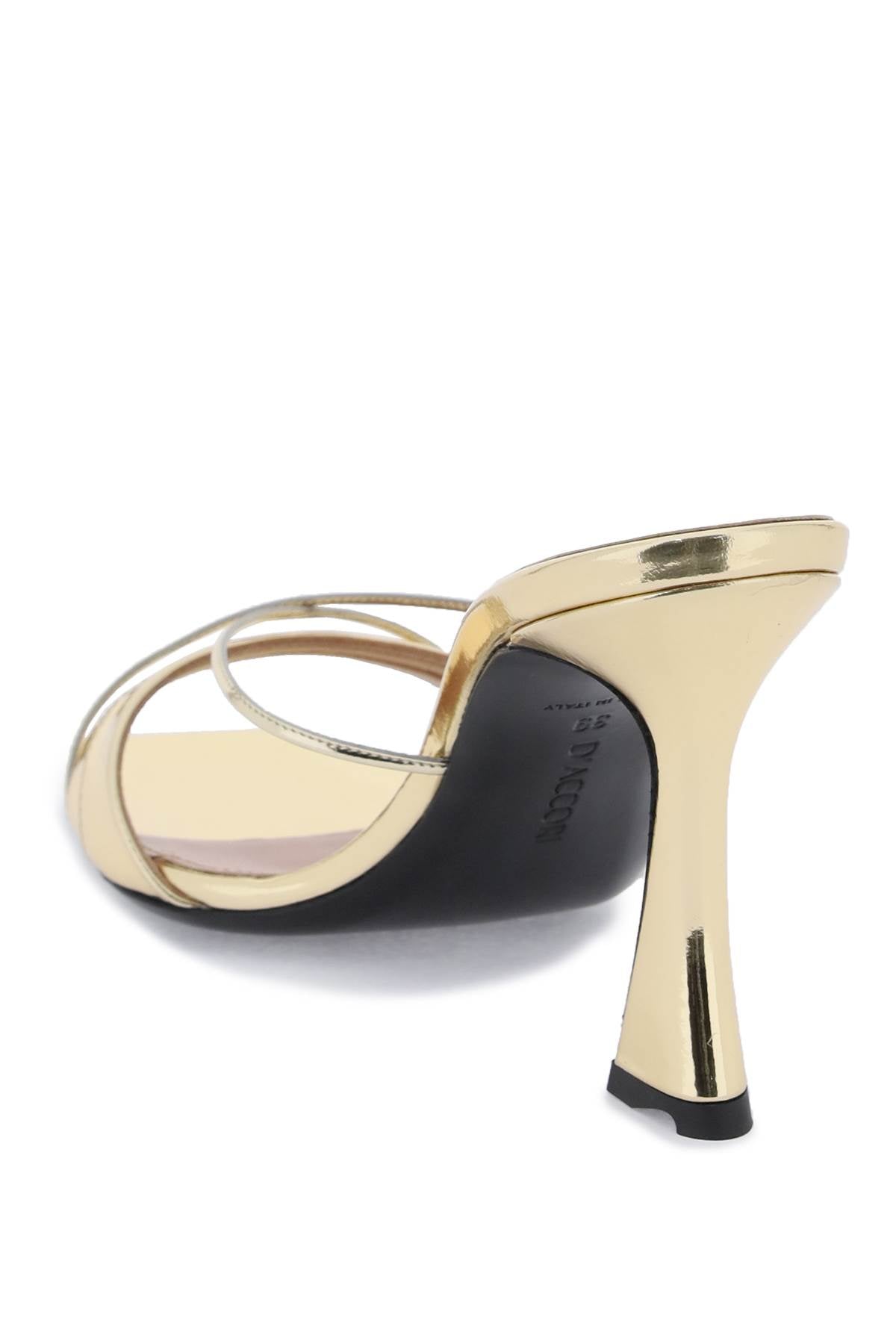 D'Accori Metallic Leather Lust Mules Gold-D'ACCORI-36-Urbanheer