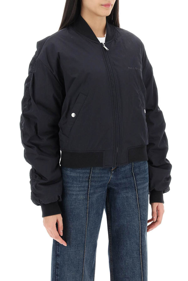 Isabel Marant Etoile Bessime Oversized Bomber Jacket - Blue-Clothing Women Jackets-Marant ETOILE-Urbanheer