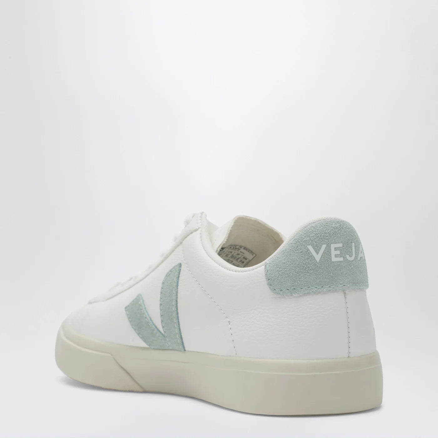 VEJA Campo Sneakers in white and matcha leather