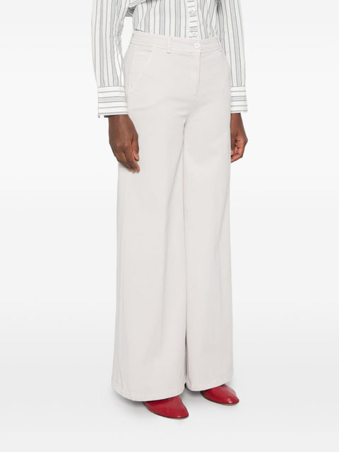 VIA MASINI 80 Trousers WHITE