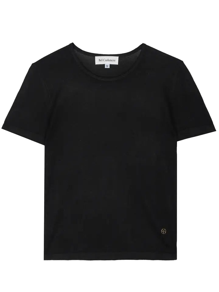 Valentina Silk and Cashmere Shirt Black-Shirt-Bel Cashmere S.C.-S-Urbanheer