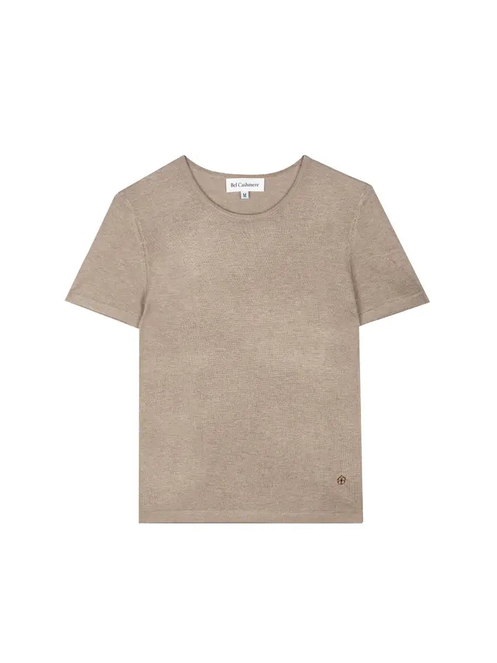 Valentina Silk and Cashmere Shirt Sand-Shirt-Bel Cashmere S.C.-S-Urbanheer