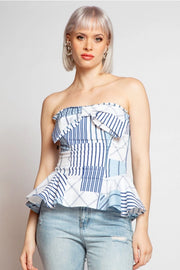 Valentina Top - Regatta Stripe-Top-Eva Franco-2-Regatta Stripe-Urbanheer