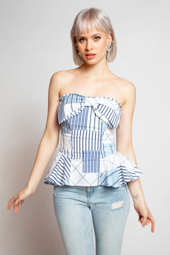 Valentina Top - Regatta Stripe-Top-Eva Franco-2-Regatta Stripe-Urbanheer