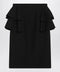 Valentino Black skirt with ruffles on the sides