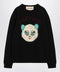 Valentino Black sweater with Le Chat de la Maison patch