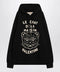 Valentino Black sweatshirt with Le Chat de la Maison patch