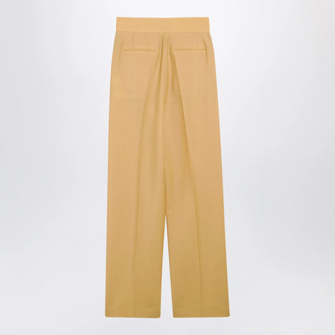 Valentino British Mohair trousers in ochre